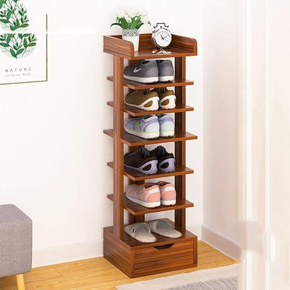 Shoe Rack, Dustproof Standing Storage Bench Shoes Organizer Cabinet Nonwoven - Image 2