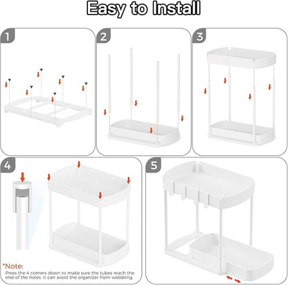 Multi-Purpose Pull-Out Storage Organizers, Under Sink & Cabinet Storage - Image 6