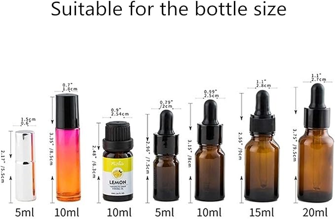 HAN SHENG 8Pcs Expandable Essential Oil Rack, Countertop Stand | Black - Image 5