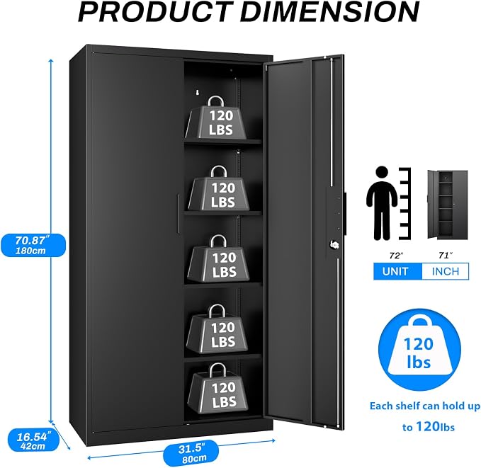 Metal Garage Storage Cabinet - Image 3