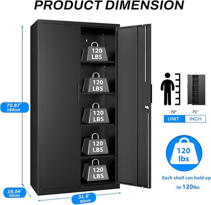 Metal Garage Storage Cabinet - Image 3