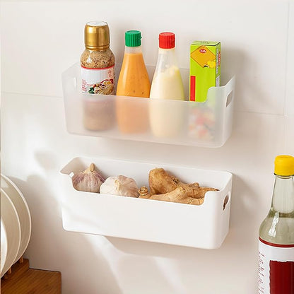 2 Pcs Kitchen Cabinet Door Organizer, Adhesive Mount Inside Cabinet Door Storage - Image 3