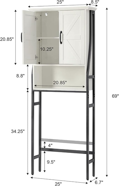 Over The Toilet Storage Cabinet, Over Toilet Bathroom Organizer, Above Toilet - Image 2
