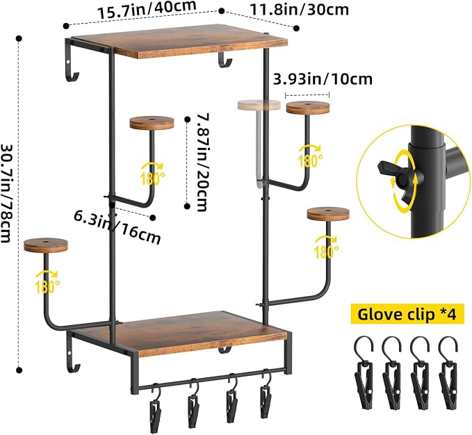 Urban Deco Motorcycle Helmet Holder Wall Mount, Helmet Rack - Image 2