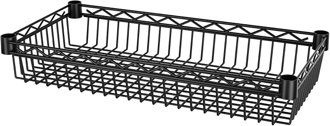 SINGAYE Shelf 6 Tier Wire Shelving Unit Adjustable Storage Shelves Big Basket - Image 6