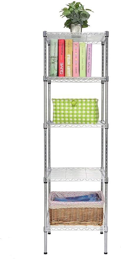 Finnhomy Heavy Duty 5 Tier Wire Shelving Unit, Metal Shelving - Image 5