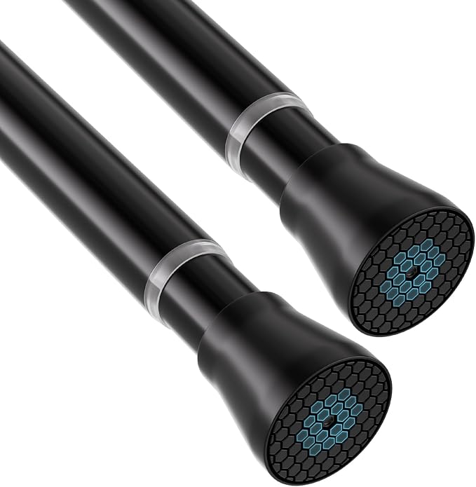 Spring Tension Rod Shower Curtain Rod 30 to 64 Inches 2PCS by ZipGloTensionRod