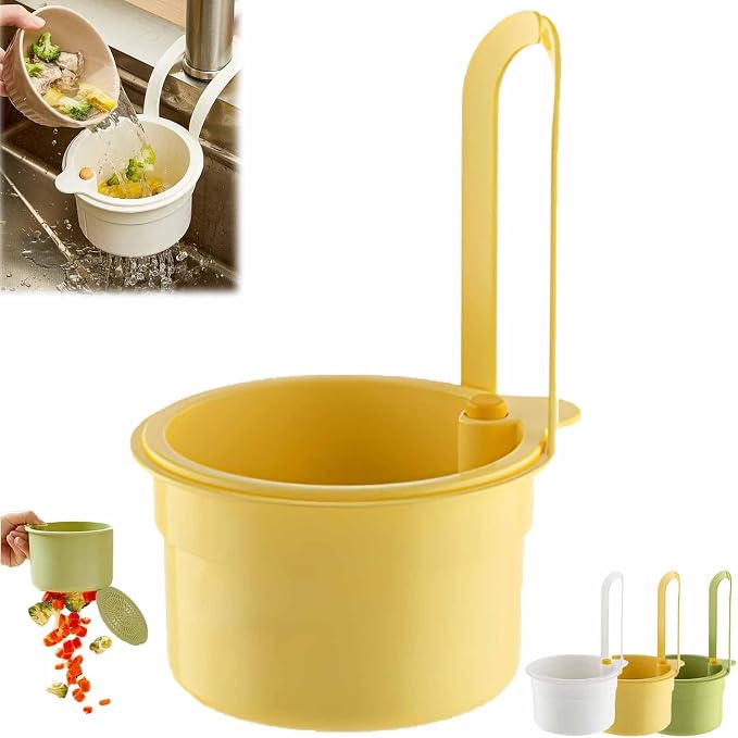 Hanging Sink Drain Basket for Kitchen, Sink Strainer Basket | Collapsible Design by Webringwarmthandsimplicitytoyourhomemakedailylivingfeeljustright