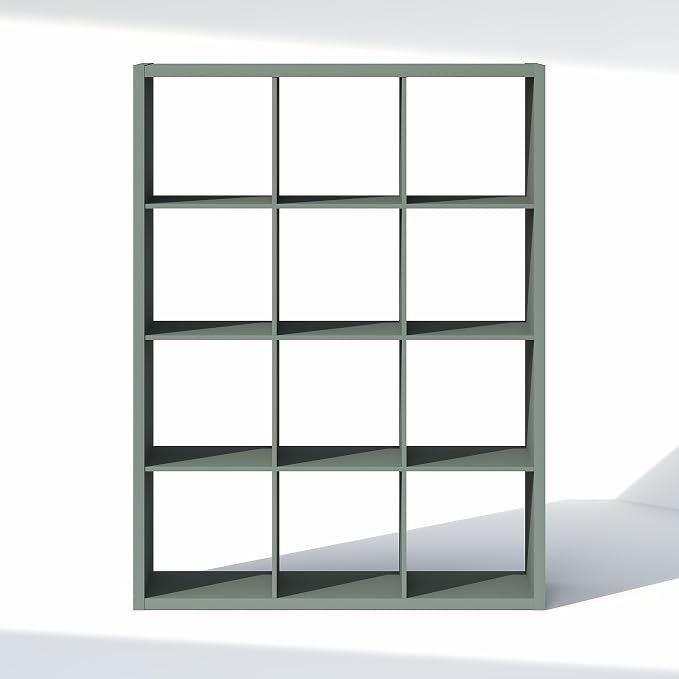 Furinno Cubic Extra Thick 12-Cube Closet Organizers and Storage, Sage Green | - Image 8