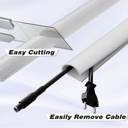 39" Silicone Cord Hider for Wall Mount TV, Large Self-Adhesive Cable Hider for - Image 3