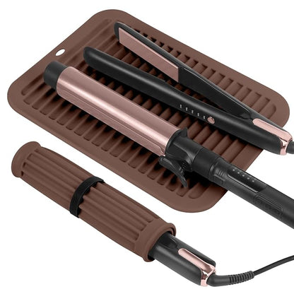 Large Silicone Heat Resistant Mat, Professional Hot Hair Tools Mat by WRORUNER
