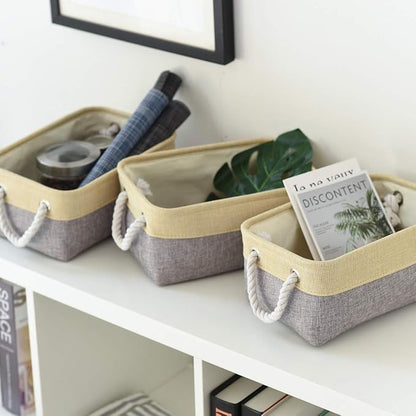 Fabric Storage Baskets for Organizing Small Baskets for Shelves, Decorative - Image 5