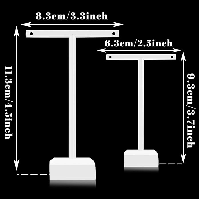 Acrylic Earrings Display Holder T-bar Earrings Stand Holder Tree Stand - Image 2