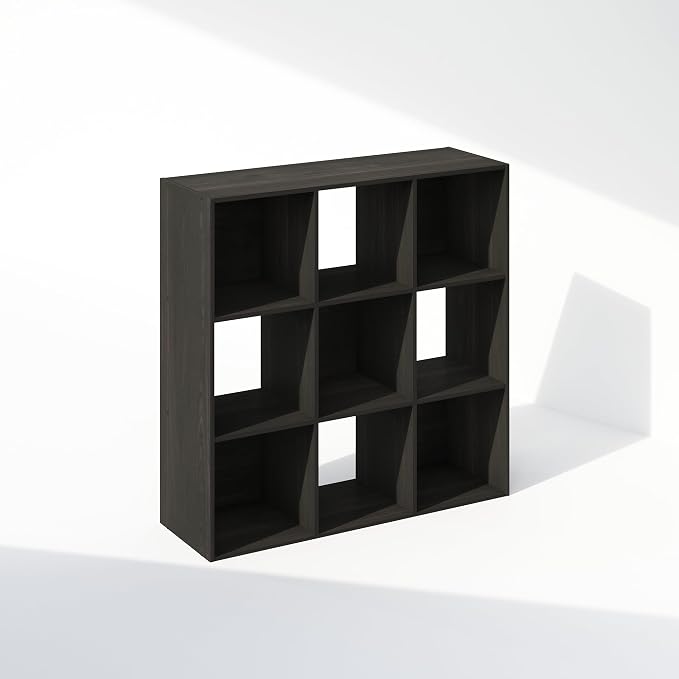 Furinno PELLI Book Shelf, 9-Cube Bookshelf, 3x3 Cube Storage Organizer Bookcase - Image 3