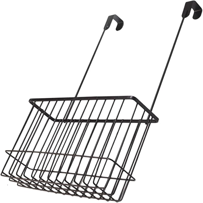 GLEAVI Kitchen Cabinet Door Hanging Basket Punch Iron Wire Storage Organizer by GLEAVI