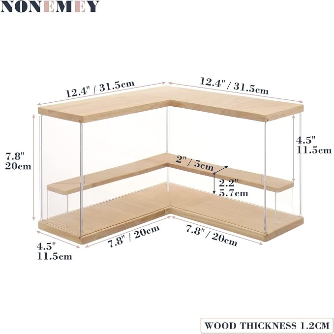 NONEMEY Clear Acrylic Display Case Stand - Image 5