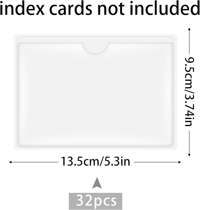 32 Pack Self-Adhesive Index Card Pockets - Image 4