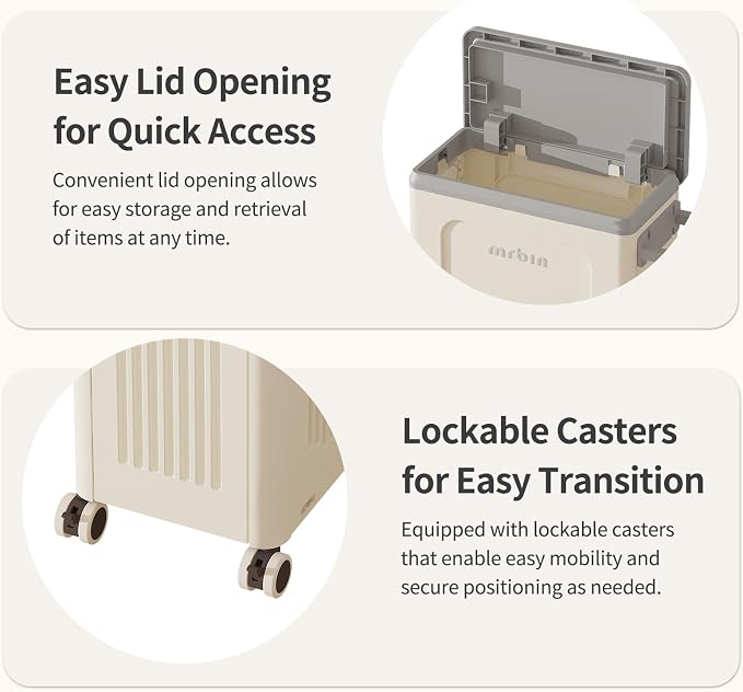 Mrbin Slim Plastic Storage Bins - Image 6