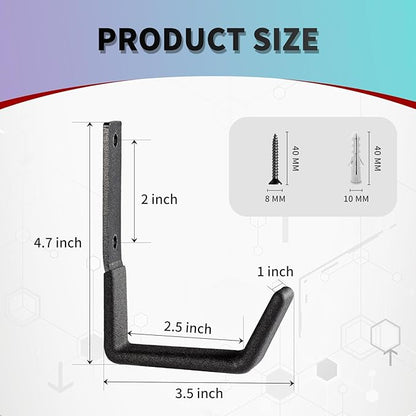 Heavy Duty Wall Mount Hooks - Image 2