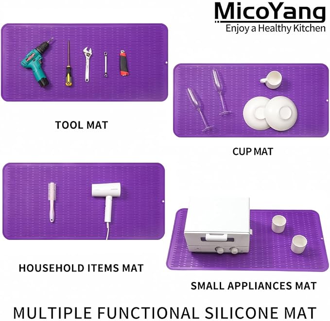 Silicone Dish Drying Mat for Multiple Usage, Easy clean, Eco-friendly, - Image 4
