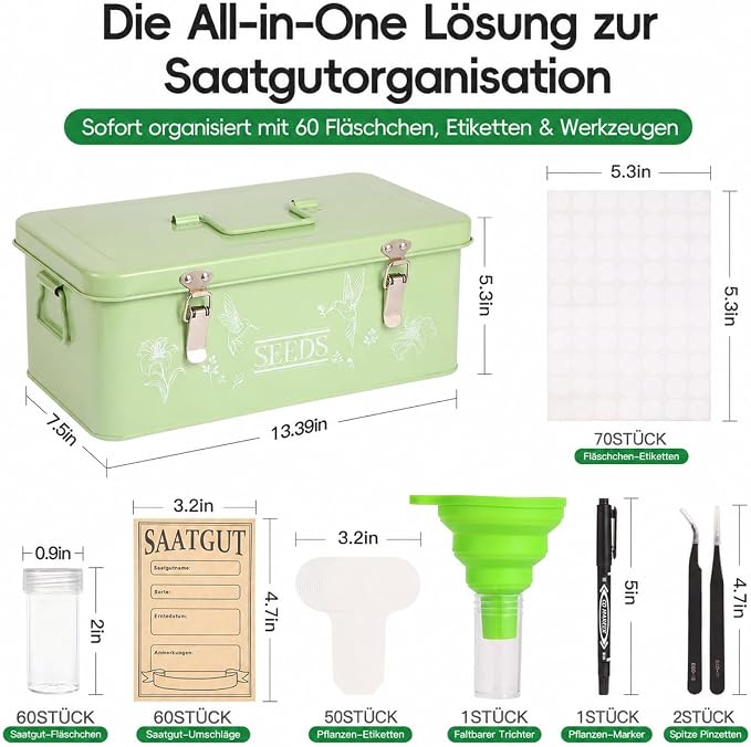 60 Slots Seed Organizer Storage Box - Image 7