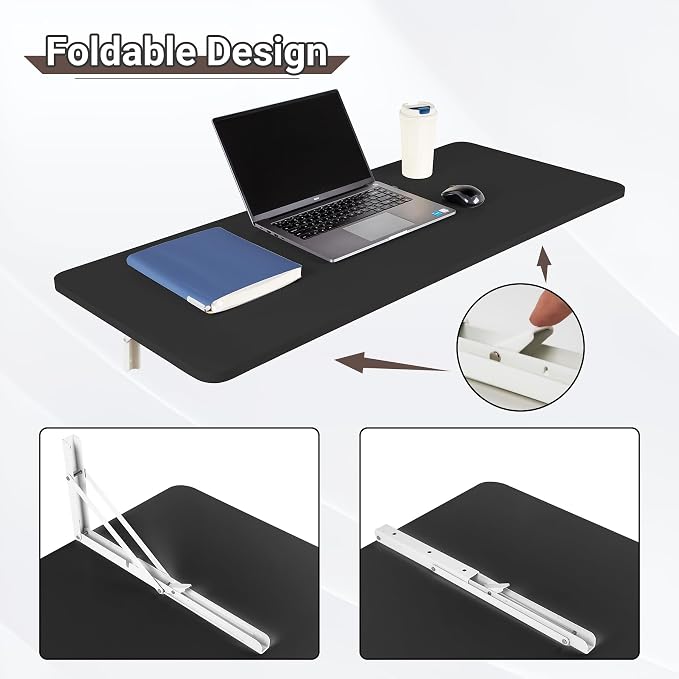 Wall Mounted Folding Table 47.2”L x 19.7”W, Laundry Folding Table - Image 4