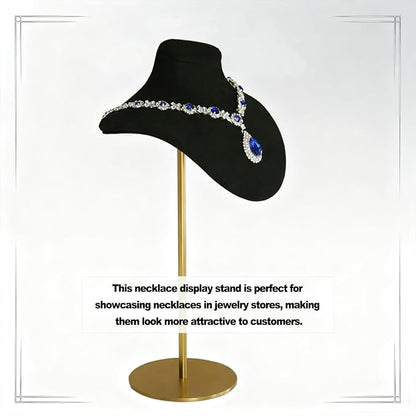 Necklace Display Stand For Selling Velvet Chain Jewelry Bust Holder Organizer - Image 5
