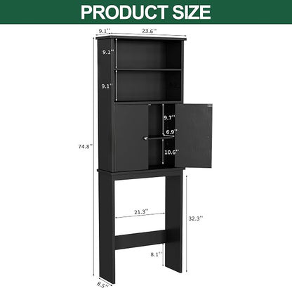 Nuturelly Over The Toilet Storage Cabinet, Bathroom Storage Organizer - Image 2
