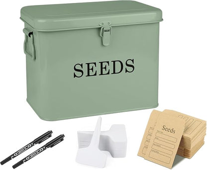 Seed Storage Organizer, T-Shape Compartment Seed Box by Xbopetda
