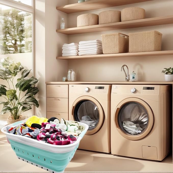 SAMMART 42L Collapsible Plastic Laundry Basket - Image 2