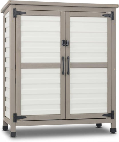Ketive Outdoor Storage Cabinet, 2-Tier Garden Cabinet by Ketive
