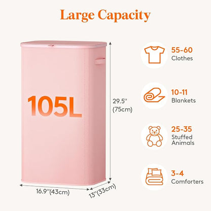 Lifewit 105L Large Laundry Basket - Image 3