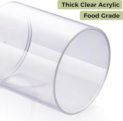 4 Pack Acrylic Qtip Holder Dispenser - Image 3
