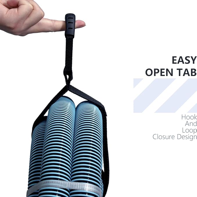 2 PCS Heavy Duty Cord Storage Wrap Holder Extension Hook and Loop Cord Hose - Image 3