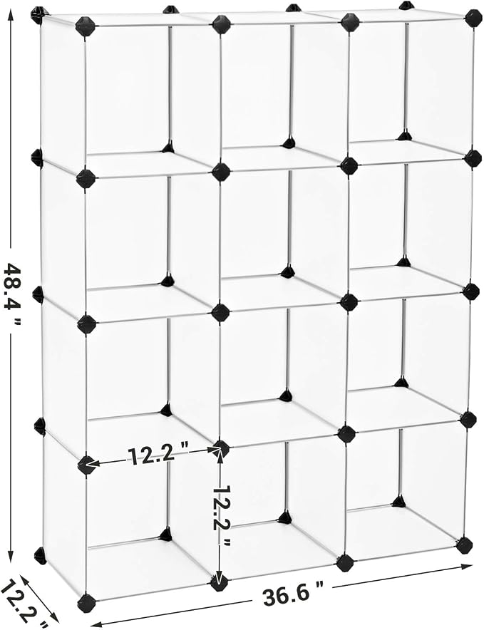 SONGMICS Cube Storage Organizer, Book Shelf, Closet Organizers and Storage - Image 3