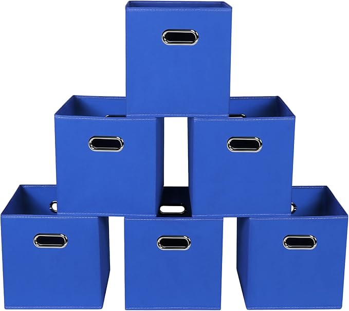 Fabric storage bins Cubes, Fabric Cube Organizer by Yunkeeper