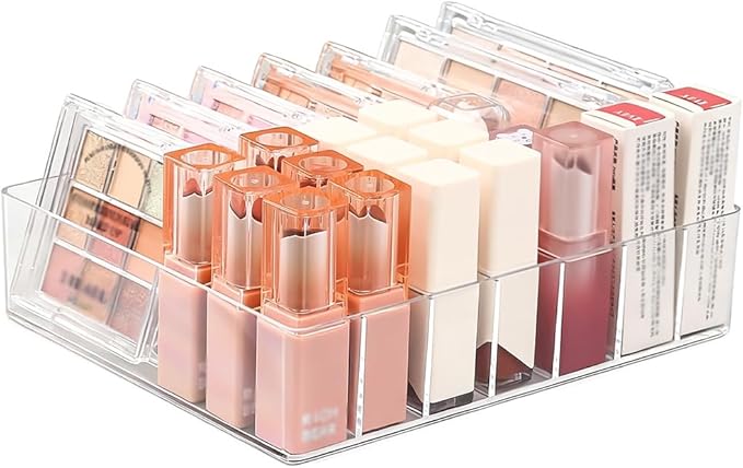 Makeup Organizer for Eyeshadow Palette and Lipstick Organizer, 7 Section by Unknown