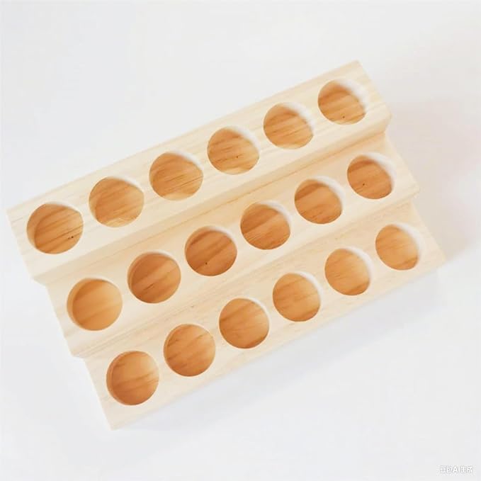 3 Tier Wooden Essential Oil Organizer Essential Oils Racks Display Stand - Image 3