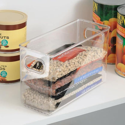 iDesign Slim Clear Plastic Storage Bin, Tall Narrow - Image 4