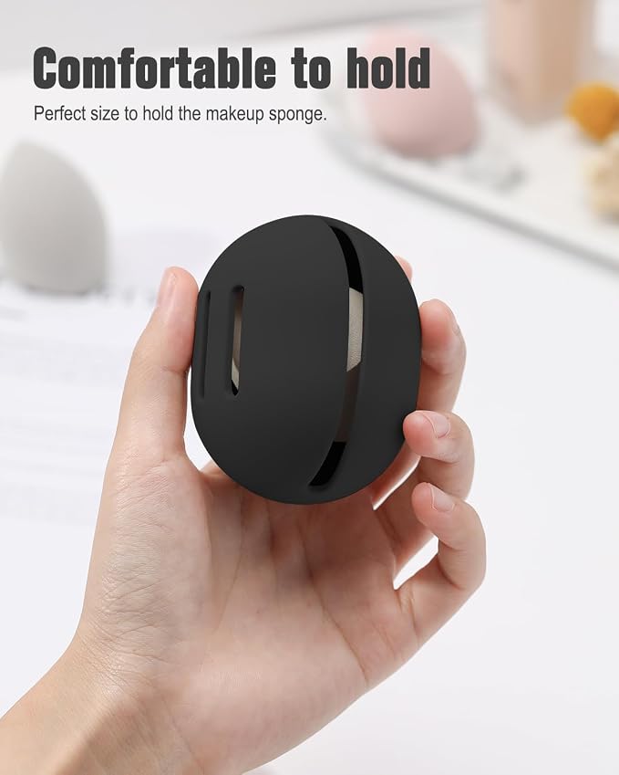FERYES Makeup Sponge Holder – Shatterproof Eco-Friendly Silicone Beauty Make Up - Image 3