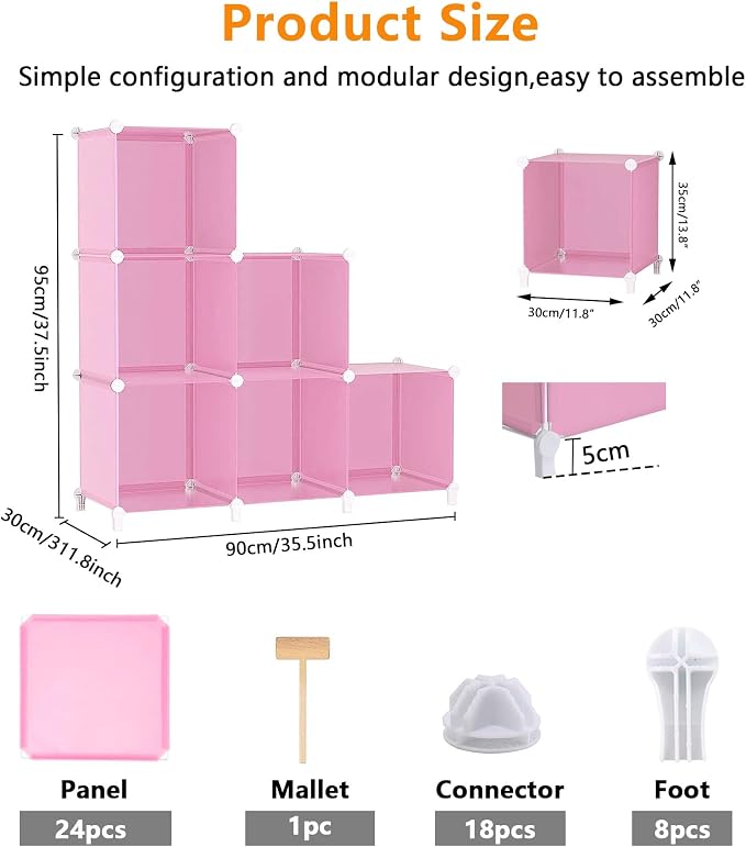 AWTATOS Cube Storage Organizer Protable Closet Organizers and Storage - Image 3