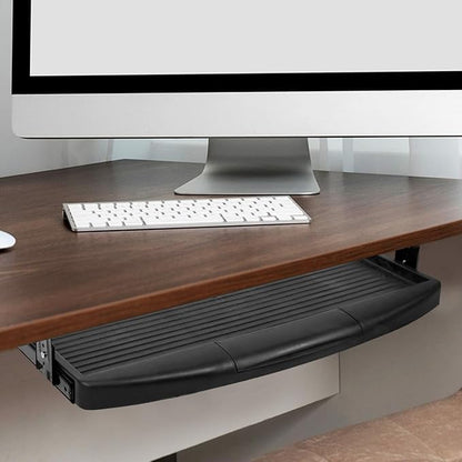 Under Desk Keyboard Tray with Adjustable Height, Ergonomic Slide-Out Keyboard - Image 9