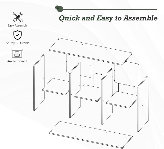 6 Cube Storage Organizer Shelf, Open Cube Bookshelf, Reversible Bookcase - Image 7