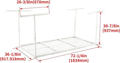 Kojem 3x6 Overhead Garage Storage Rack, 550LBS Weight Capacity - Image 2