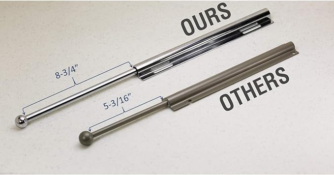 12" Valet Rod Standard for Closet Satin Nickel SN Metal - Image 4