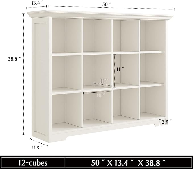 Wooden Cube Bookcase with Base - Image 3