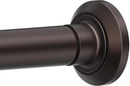 ENJOYBASICS 1" Bronze Shower Curtain Rod, 30-52" Adjustable, Secure Tension | by ENJOYBASICS
