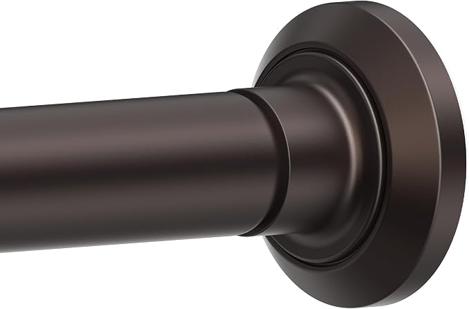 ENJOYBASICS 1" Bronze Shower Curtain Rod, 30-88" Adjustable, Secure Tension | by ENJOYBASICS