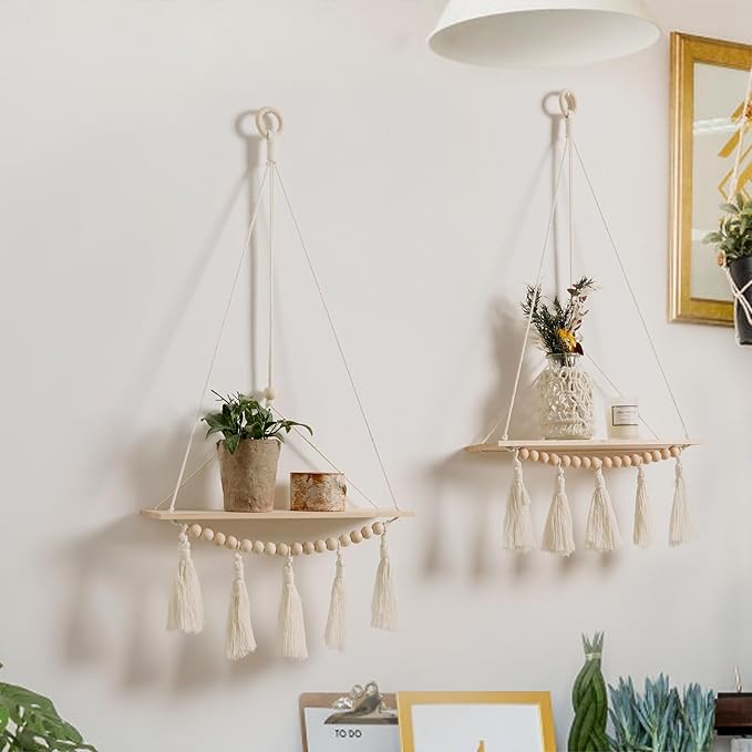 Artilady Macrame Wall Hanging Shelf by Artilady