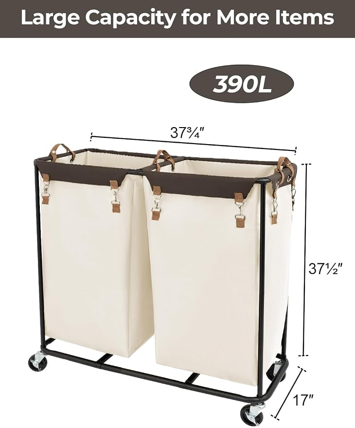 StorageWorks 390L Extra Large Lanudry Hamper - Image 2